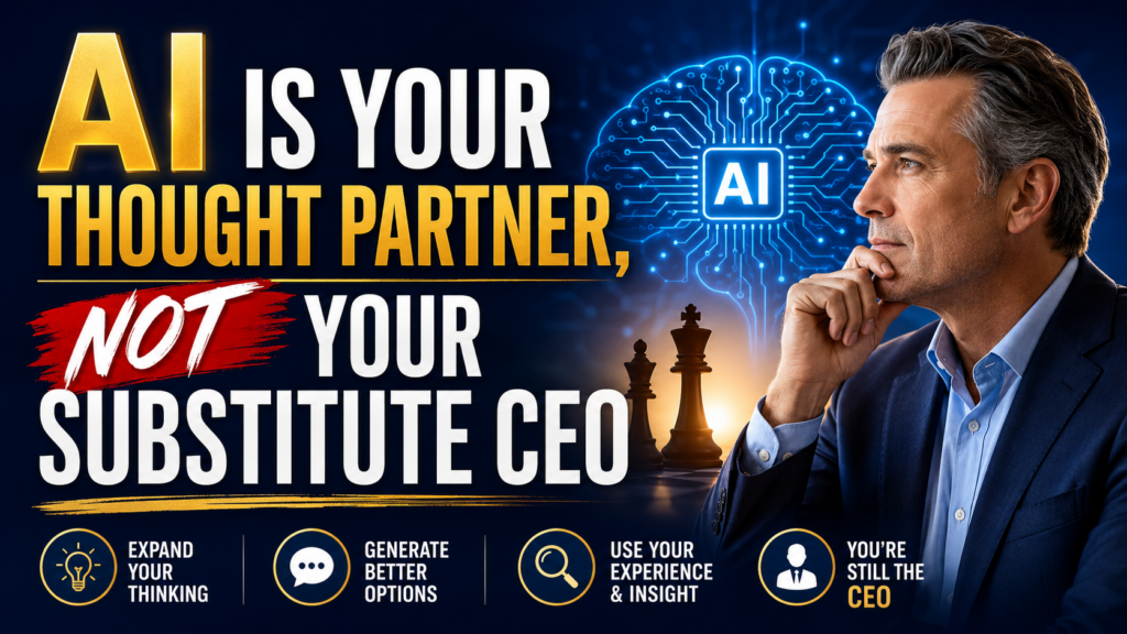 AI Is Your Thought Partner, Not Your Substitute CEO